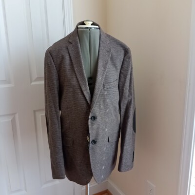 US POLO ASSN MENS BROWN SUIT JACKET M DAN491J New With Tags Size medium see pics