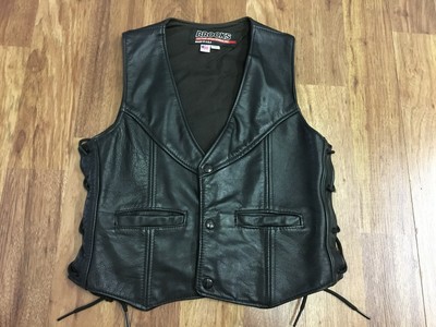 brooks leather vest