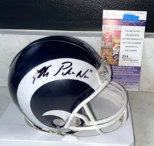 MINI CASCO FIRMADO POR PUKA NACUA LA LOS ANGELES RAMS NFL BYU COUGARS JSA