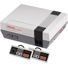 Nintendo Original NES Console System All Hookups Restored w/ 2 Controllers