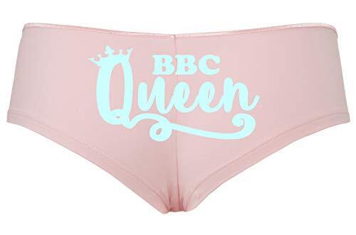 Knaughty Knickers BBC Queen of Spades hotwife Big Black Cock Lover Pink Boyshort - Picture 1 of 17