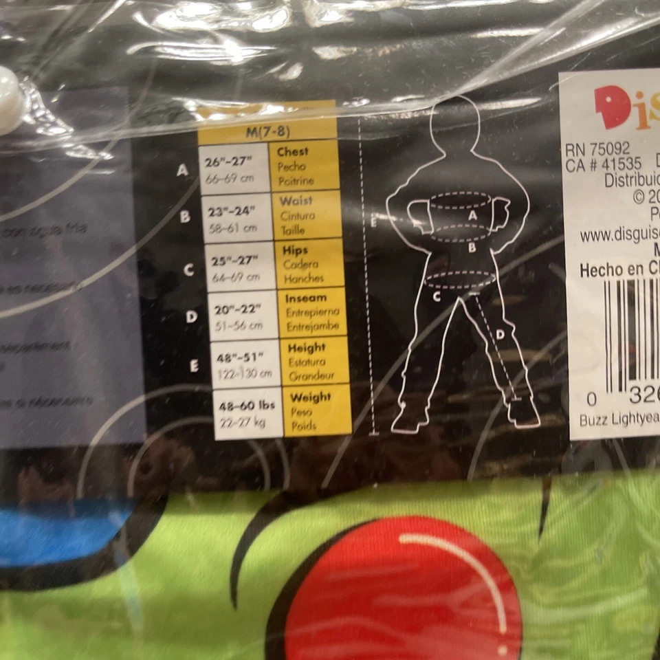 Disfraz Buzz Lightyear M (7-8) Foto 3 de 3