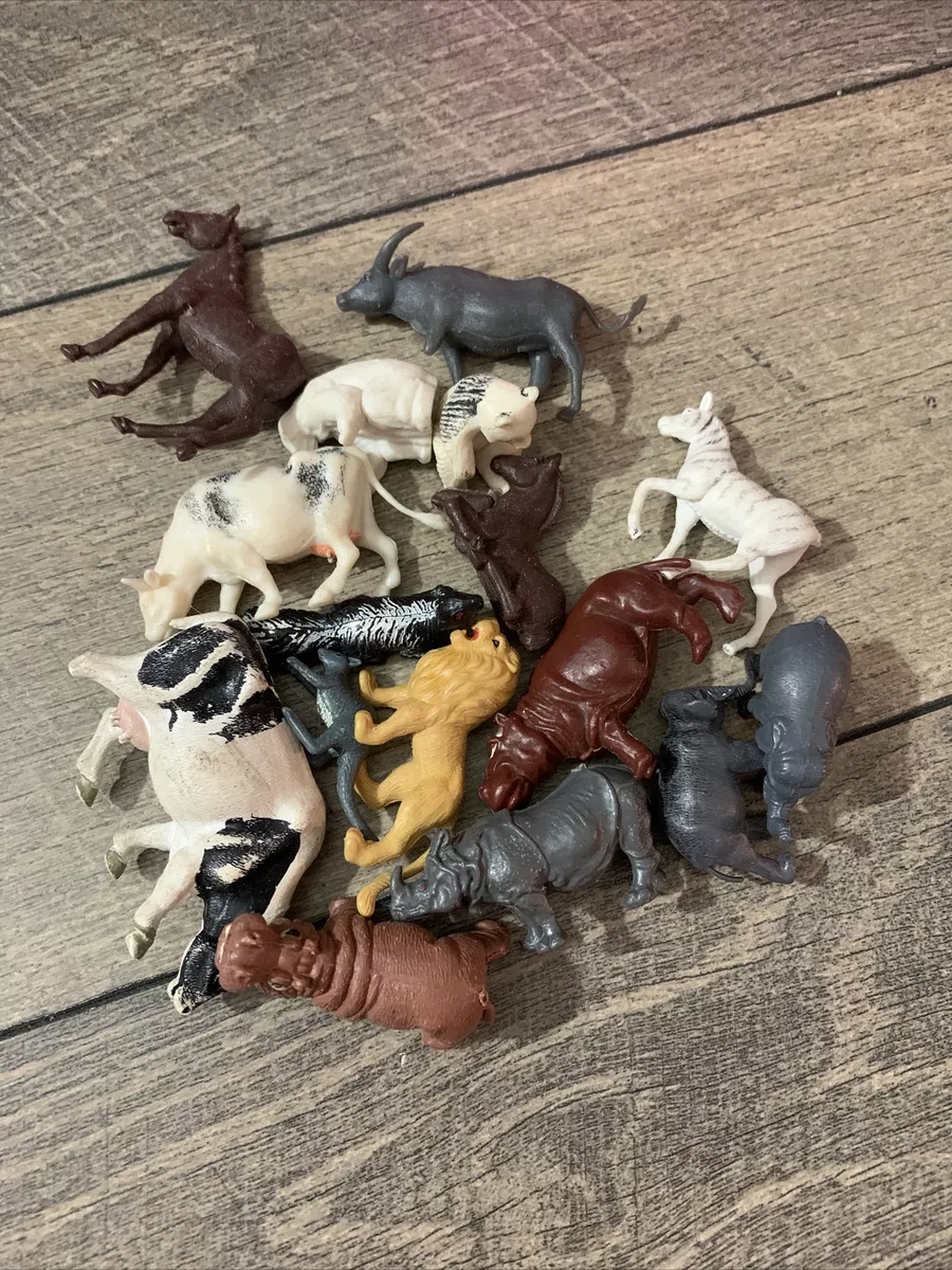Vintage Great Britain Redbox Zoo Farm Animals Mini Toys Lot Of