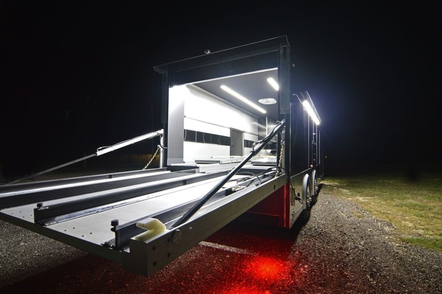 Photos Race Trailer Exterior Led Lights with Simple Decor