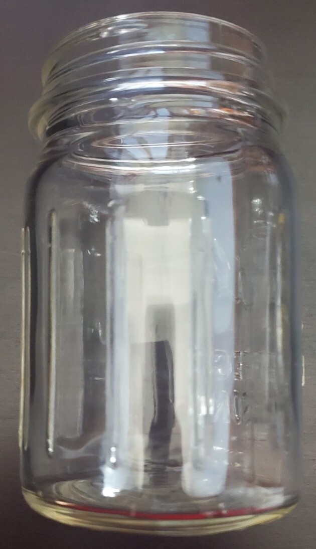 Ball Perfect Mason Jar #7 Ribbed Pint Clear Glass 1923-1933 | eBay