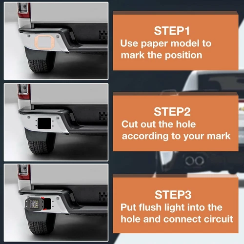 20inch LED Light Bar Flood Spot + 2x 5" 4-Rows Pods + Wiring Kit Offroad SUV ATV - Picture 19 of 24