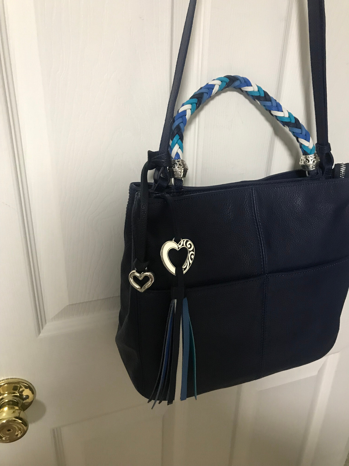 Brighton Handbag Bahamas Midnight Blue Barbados Top Handle Tote