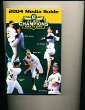 2004 Oakland Athetics Media Press Guide BBMg7