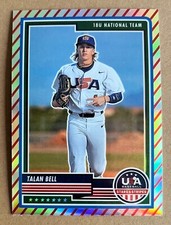 Talan Bell 2023 Panini USA Stars STRIPES PRIZM PARALLEL 18U Rookie #2