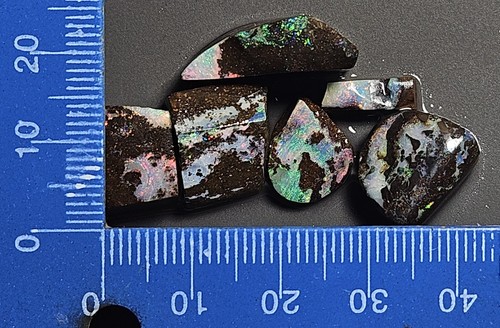 Paquete de frotamiento de ópalo de roca Winton rosa verde azul matriz 56,5 quilates lapidario áspero - Imagen 24 de 24
