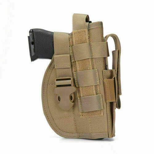 Tactical Handgun Holster Mag Pouches Pistol Military Gun Waist Belt Molle Bag - Picture 15 of 19
