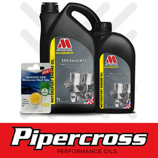 Millers NANODRIVE CFS 5W-40 NT+ 6 Litre 6L Racing Engine Oil + 5L SCREENWASH TAB