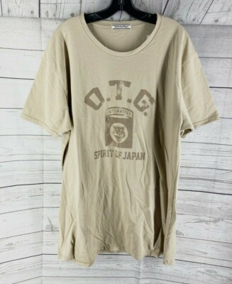 ASICS Mens Brown OnitsukaTiger graphic Premium T-shirt Size XXXL
