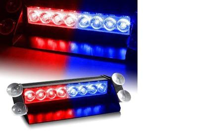24Watt LED Alarmlicht Frontblitzer USA  Strobo PACE CAR
