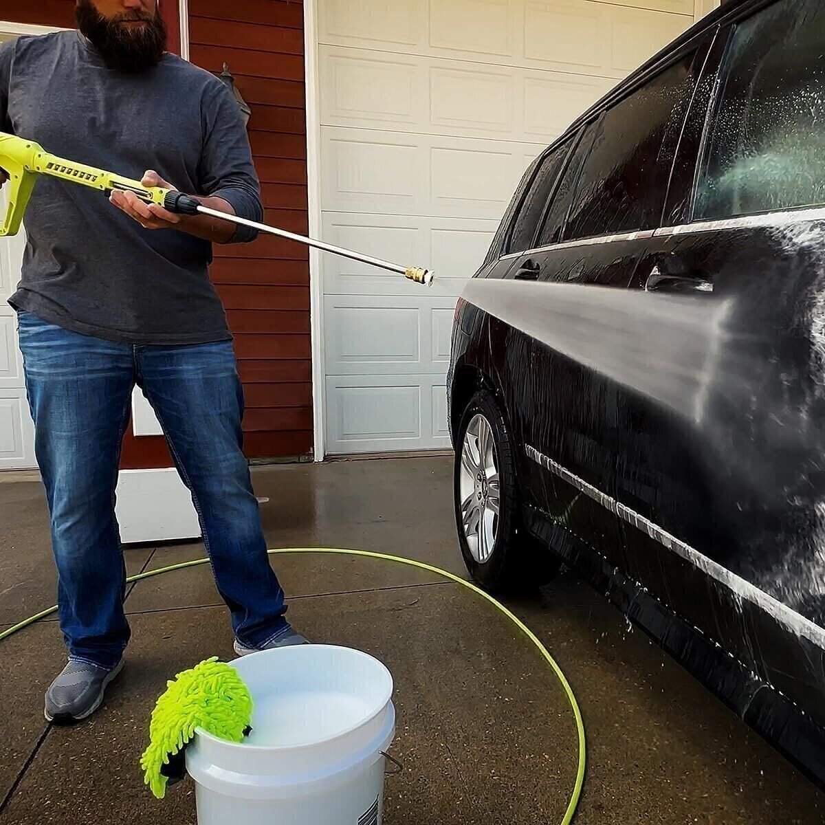 Flexzilla HFZPW426100Q-E 4200 PSI, 100' Pressure Washer Hose, 3/8 in. x 100...