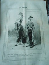 Litho 1840 Les Débardeurs - Ce Matin mon époux ma beugler Vive Chicard