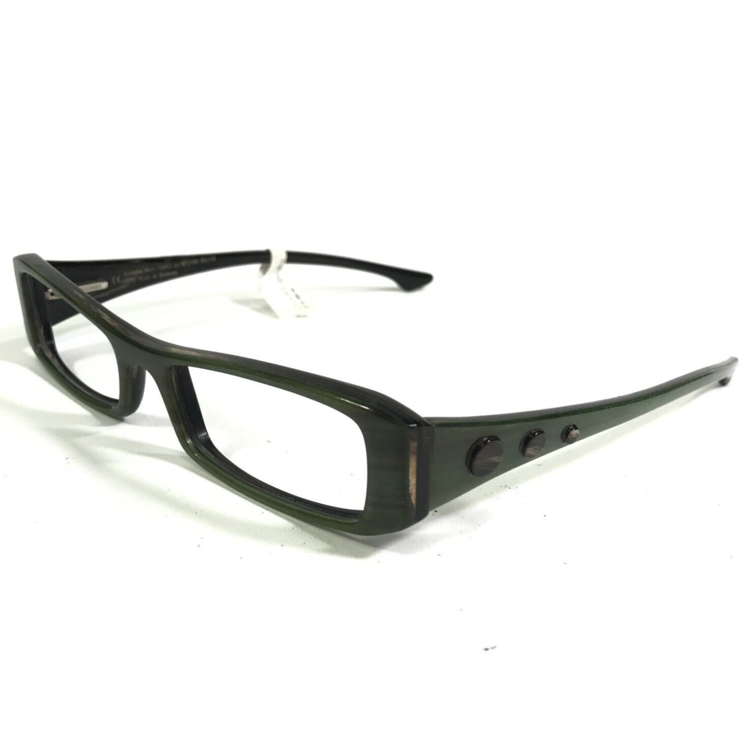 Оправа Morgenthal Frederics LUKAS col.W111/H18 Коричнево-зеленая из натурального рога 48-17-140