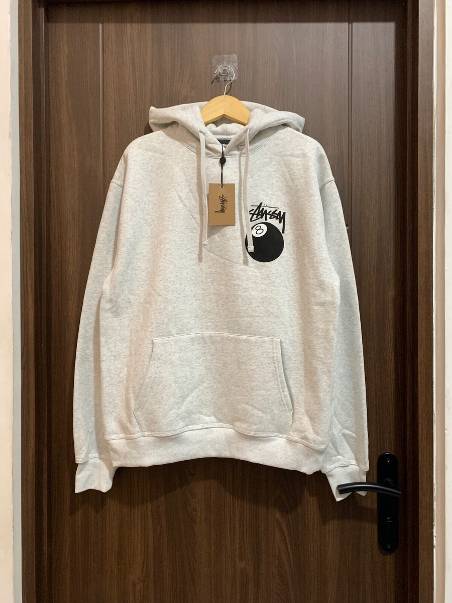 ★送料・関税込★Stussy★Stussy 8 BALL EMBROIDERED HOODIE★ Stussy 8 Ball Pigment Dyed Zip Hoodie Black, 100% Authentic