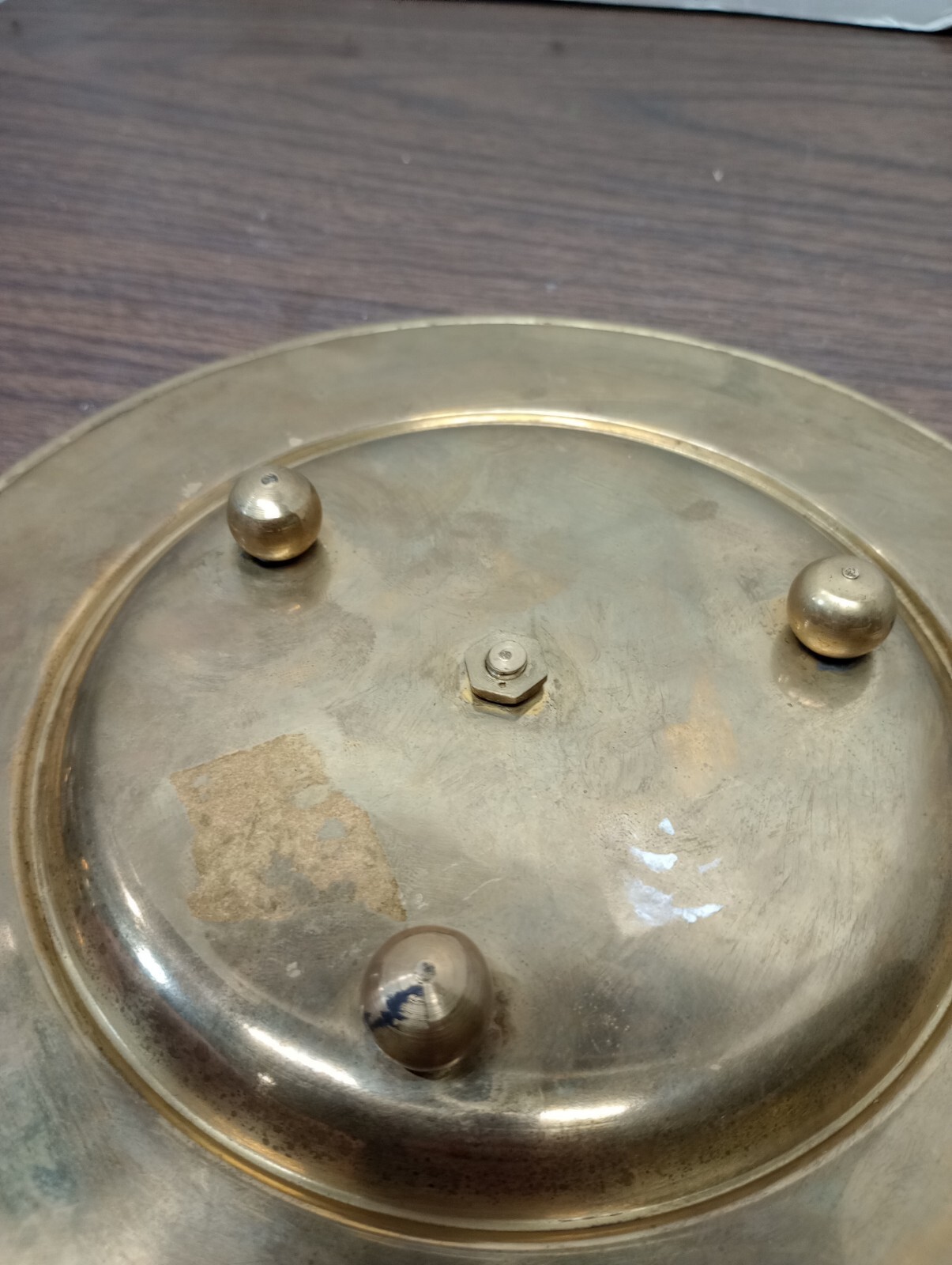 Brass & Mother of Pearl Candle Holder