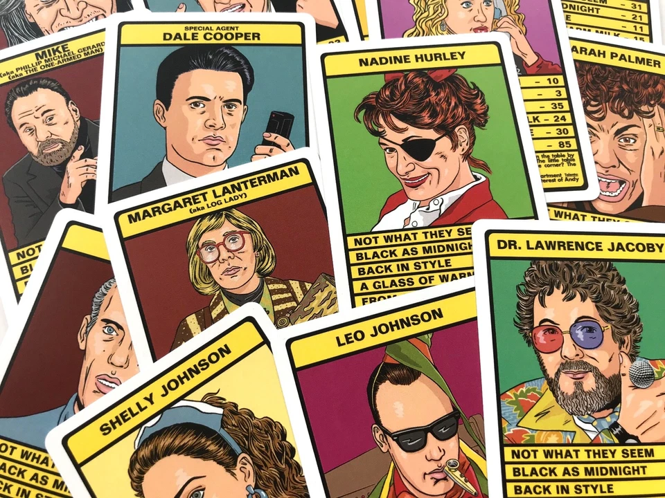 TWIN PEAKS 'Trumps' Card Game (David Lynch, Log Lady, Dale Cooper, Killer Bob) - Image 2 of 4