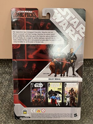 HASBRO STAR WARS COMIC PACKS #1 REVENGE OF THE SITH COUNT HASBRO STAR WARS COMIC PACKS #1 REVENGE OF THE SITH COUNT