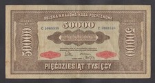 POLAND  50000 Marek 1922  VF   P33   Serial  C5909538