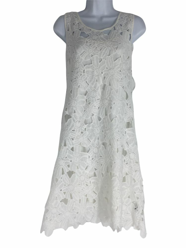 neiman marcus white lace dress Marchesa Notte Tiered Cold-Shoulder Lace Dress
