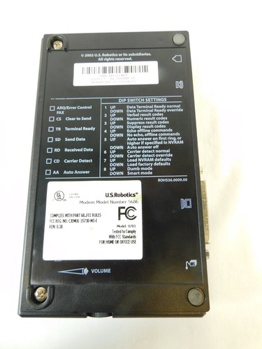 US Robotics 56K V.92 Fax Modem 5686 64-005686-05 - WITH POWER SUPPLY - Picture 3 of 9