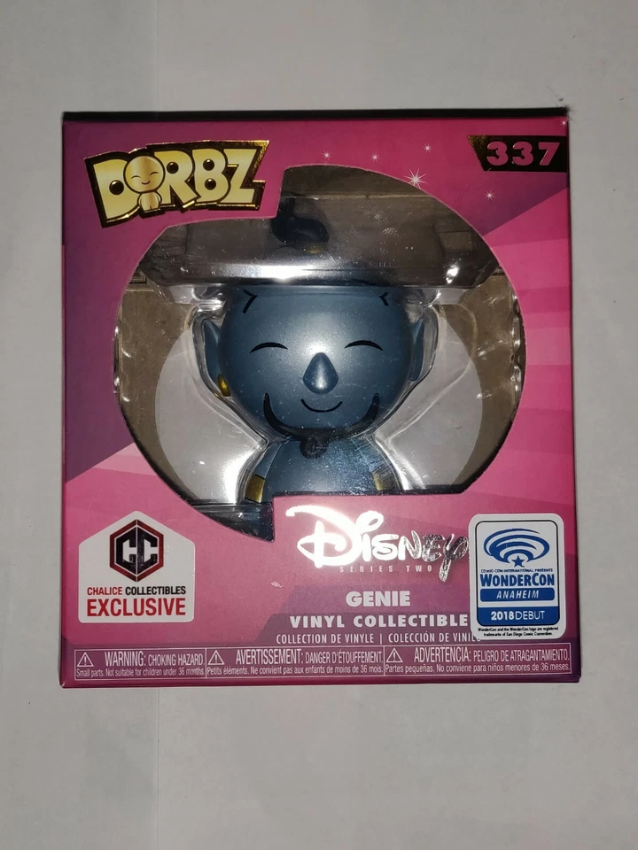 Boneco Disney Aladdin 2018 Wondercon EXCLUSIVO Funko Dorbz Metallic Genie #337 - Imagem 2 de 4