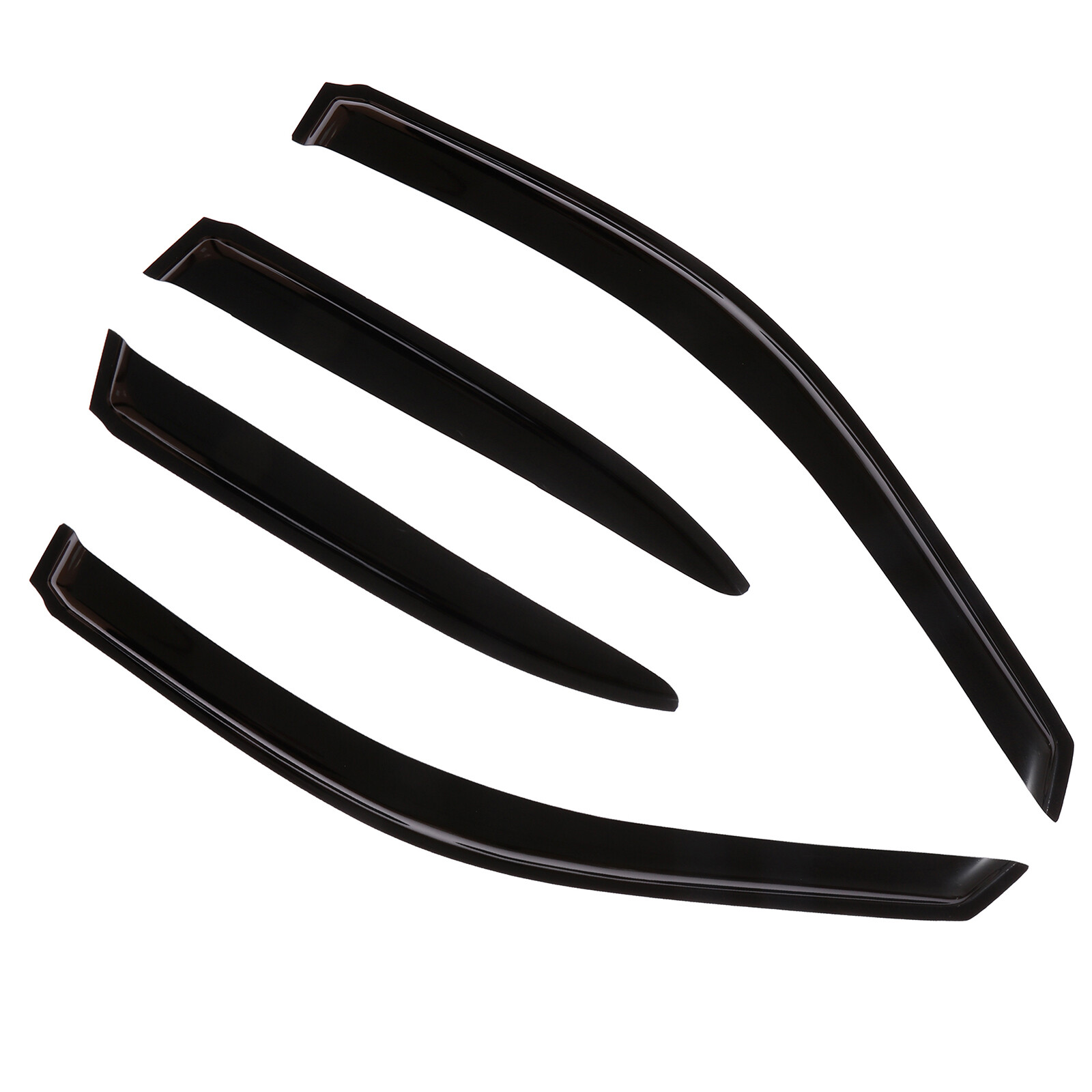 Dark Black Wind Deflectors Window Visors 4p For 2002-2005 Honda Civic Sedan