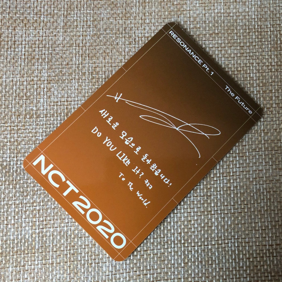 NCT 2020 HENDERY [Resonance Pt.1] Official Photocard, Future Ver