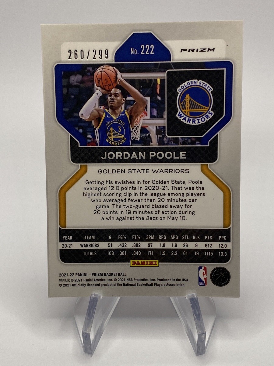 299枚限定 Jordan Poole RC Prizm ウィザーズ NBA 2022 Prizm Jordan Poole Red #092/299 | eBay