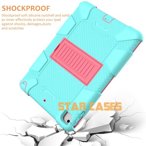 iPad5 6 7 8 9 10 10.2 Air 2345 Pro11 Kids Heavy Duty Shockproof Stand Cover Case - Picture 6 of 20