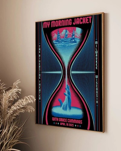 My Morning Jacket Riverside Theater Apr2025 Milwaukkee, WI Concert Poster - Picture 2 of 5