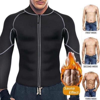 Exercise Gym Men Shaper Suit Fitness Weight Loss MEN Heavy Sauna Sweat Suit US