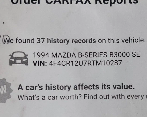 Mazda B3000 1994 3,0 V6 2x2 4x2 A/T transmisión automática arnés de cableado Foto 3 de 3
