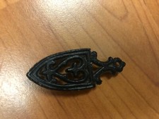 Vintage Queen Dollhouse Cast Iron Trivet Iron