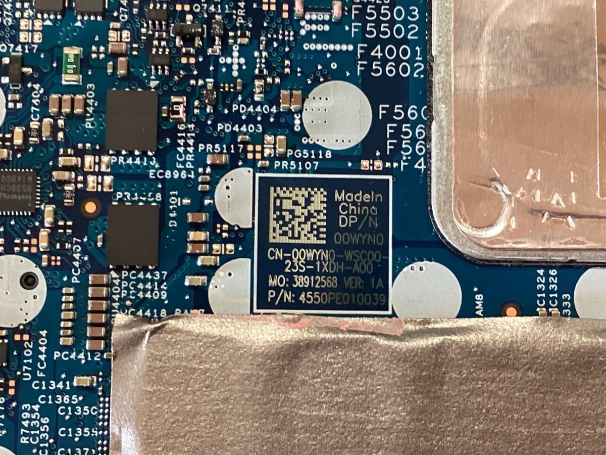 Dell Latitude 5330 Motherboard i5-1235U 1.3GHz 8GB - 00WYN0 Dell Latitude 5330 Motherboard i5-1235U 1.3GHz 8GB - 00WYN0