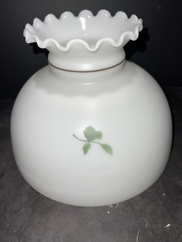 10 Zoll handbemalter Lampenschirm rosa Rosen ALADDIN ÖLLAMPEN - Bild 6 von 12
