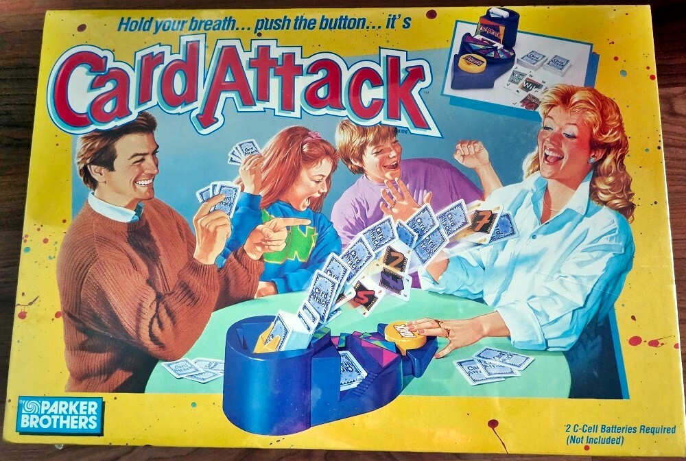Vintage Card Attack Game Complete Works Parker Brothers 1991 Z1 Vintage Card Attack Game Complete Works Parker Brothers 1991 Z1