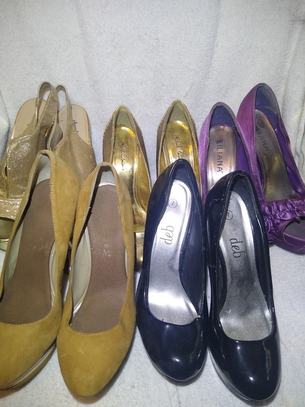 5 Pairs of High Heels Size 7 Baker/Liliana/Deb/Michael Antonio/Charlotte Russe
