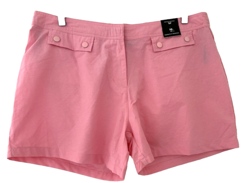 DOROTHY PERKINS.  BNWT.  PINK SUMMER SHORTS WITH POCKETS.  SIZE 16 - Picture 1 of 3