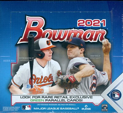 2021 Bowman Baseball Factory Sealed 24-Pack Retail Box
