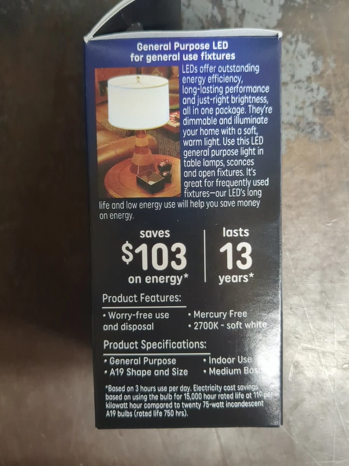 GE LED A21 Soft White 75 Watt-12 Watt Dimmable Light Bulbs 1100 Lumens 4 Pack  - Image 2 of 4