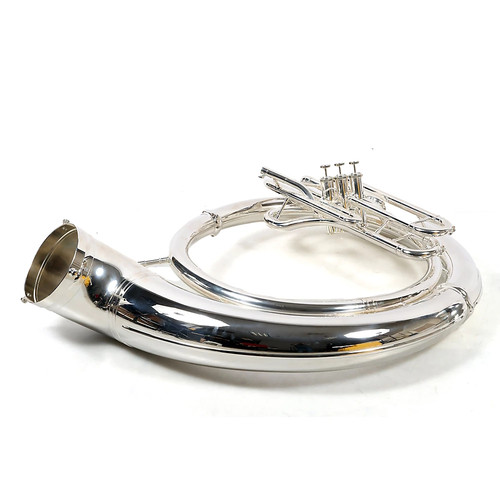 Yamaha YSH-411 Brass BBb Sousaphone Ysh411S Silver- Instrument Only 197881425067