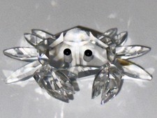 Stunning Silver Crystal Mini Crab Figurine Wi...