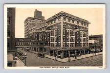 Battle Creek MI-Michigan, Post Tavern, Advertising, Antique Vintage Postcard