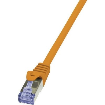 LogiLink CQ3078S RJ45 Network Cable, CAT 6A S/FTP Patch Cable 5.00m Orange R