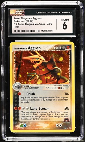Team Magma's Aggron graded CGC 6 for sale on eBay