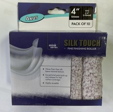 4" Axus Decor Silk Touch Medium Pile Mini Paint Roller Mink Series Pack 10